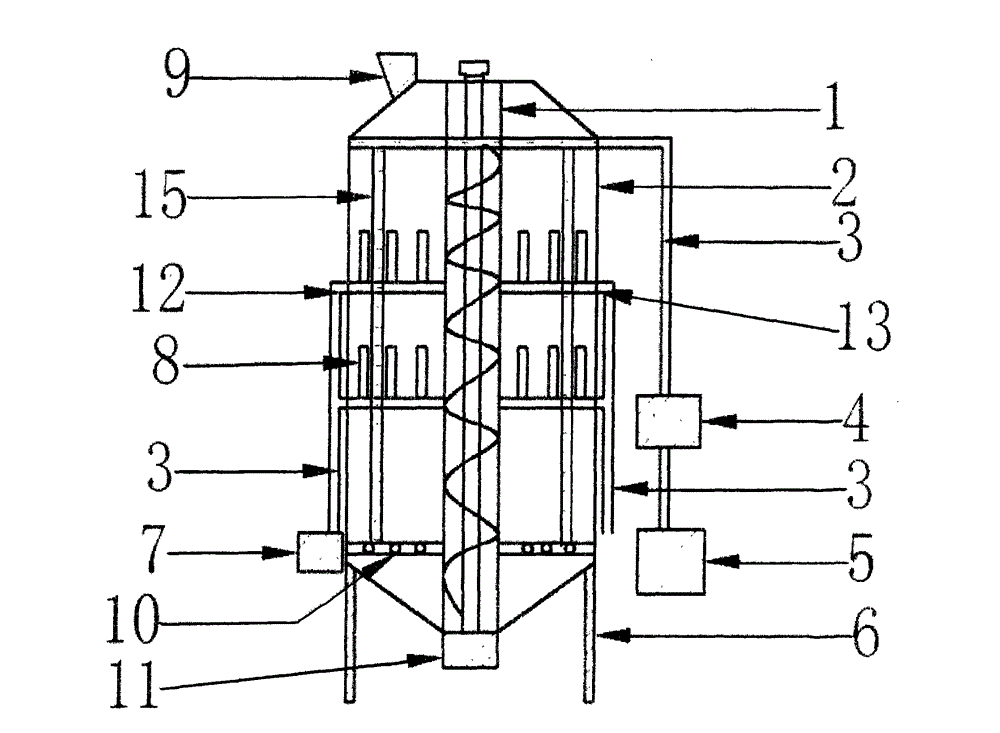 Vacuum circulating drying machine for grain