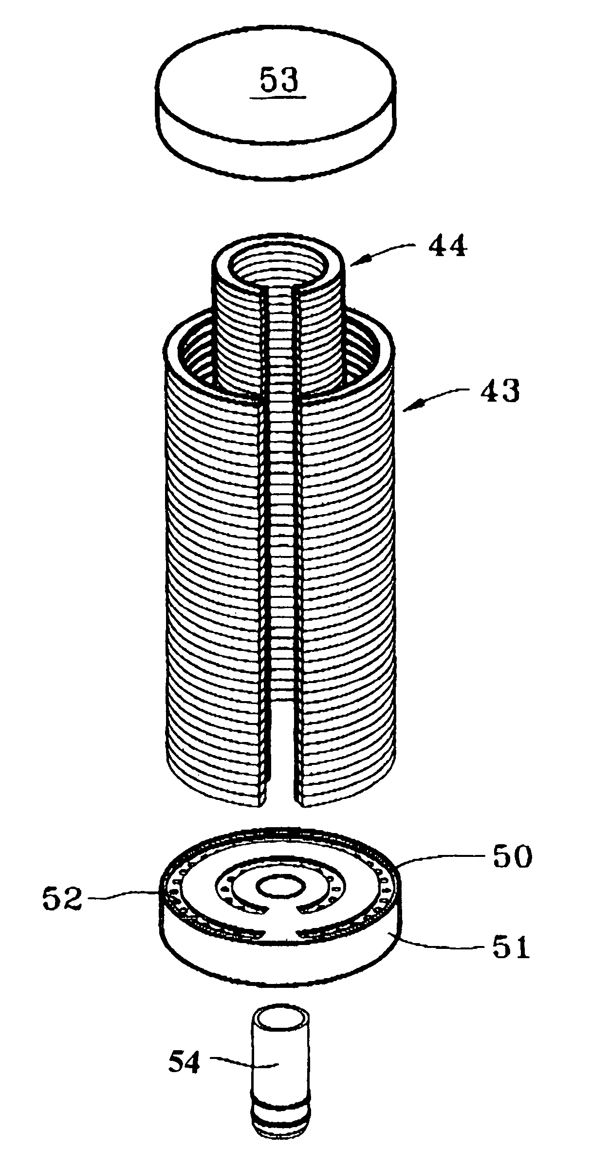 Concentric C-shaped filter and screen topology