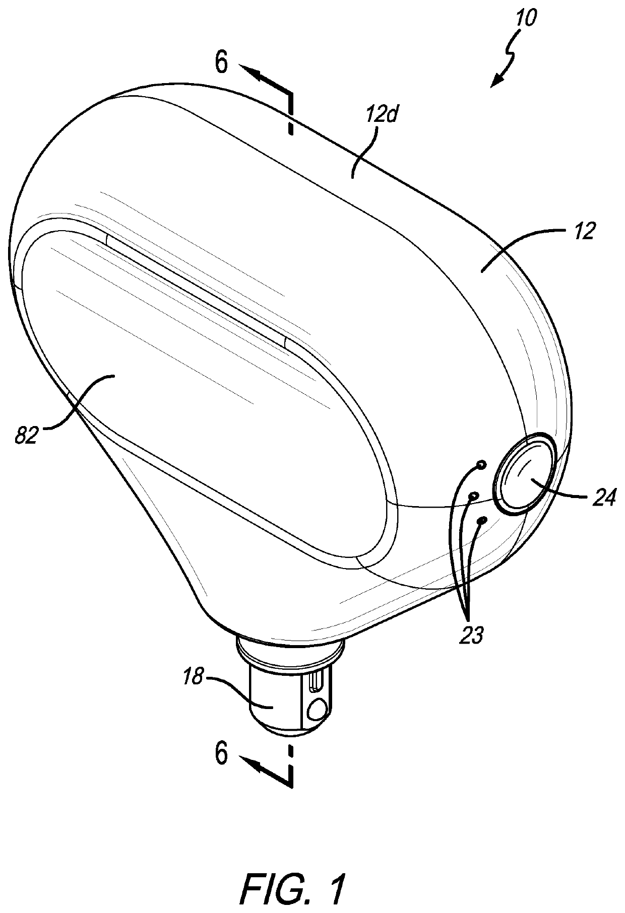 Portable percussive massage device