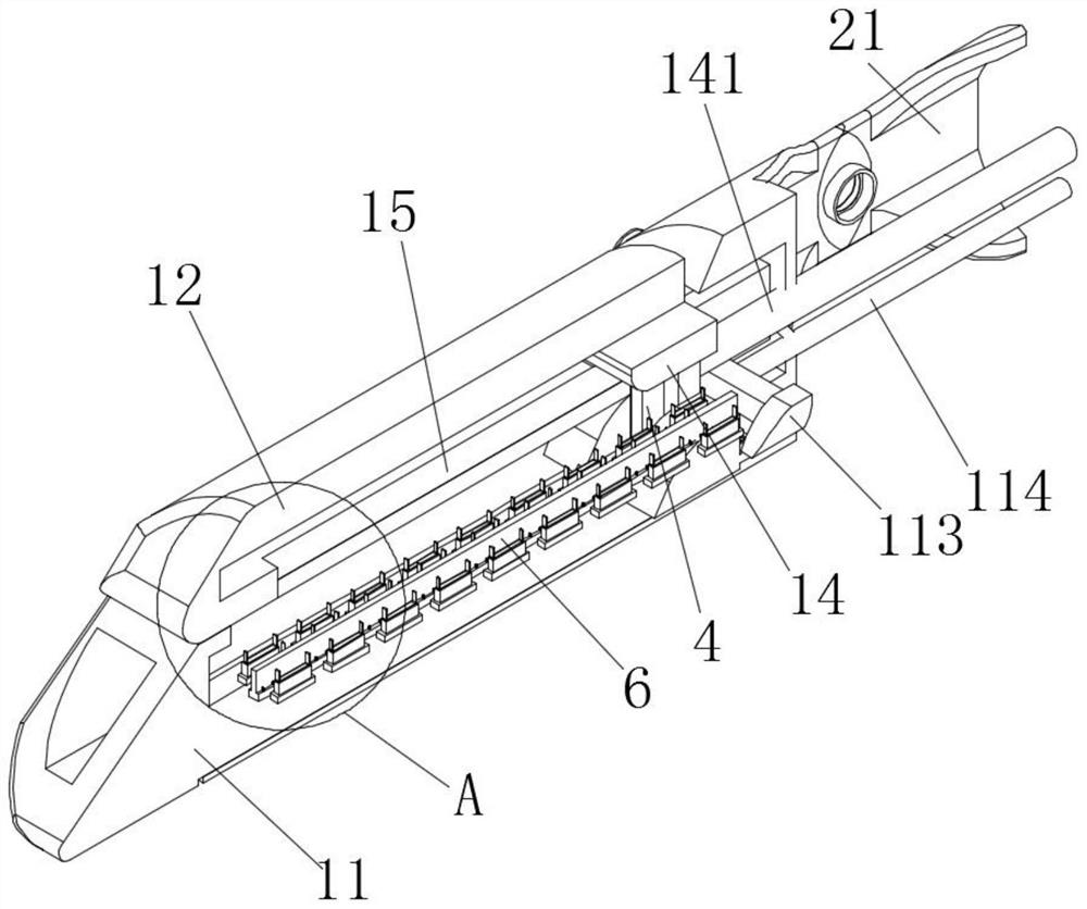 One-time forming linear cutting anastomat