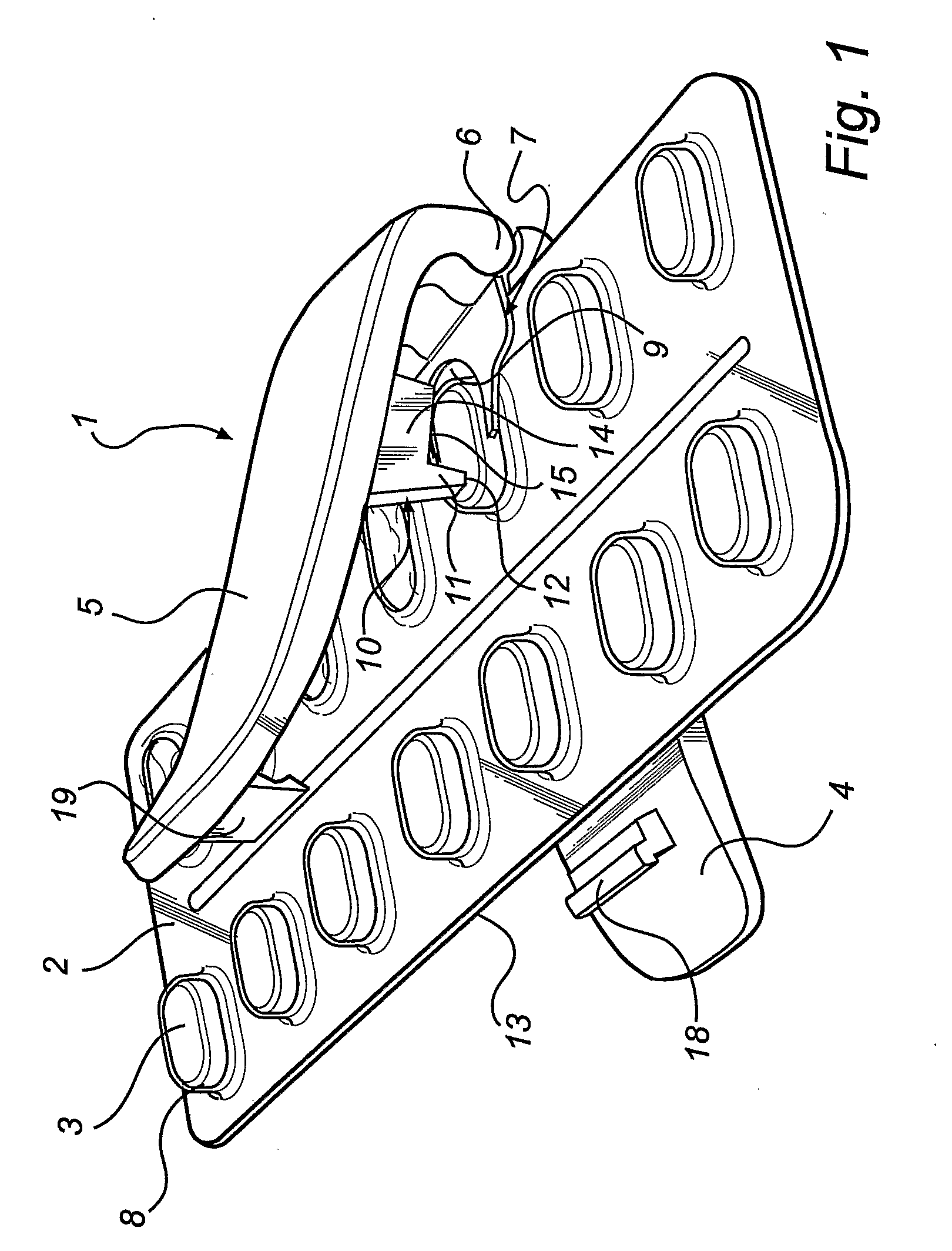 Blister pack device and a method of ejecting a unit dosage from a blister pack using the device