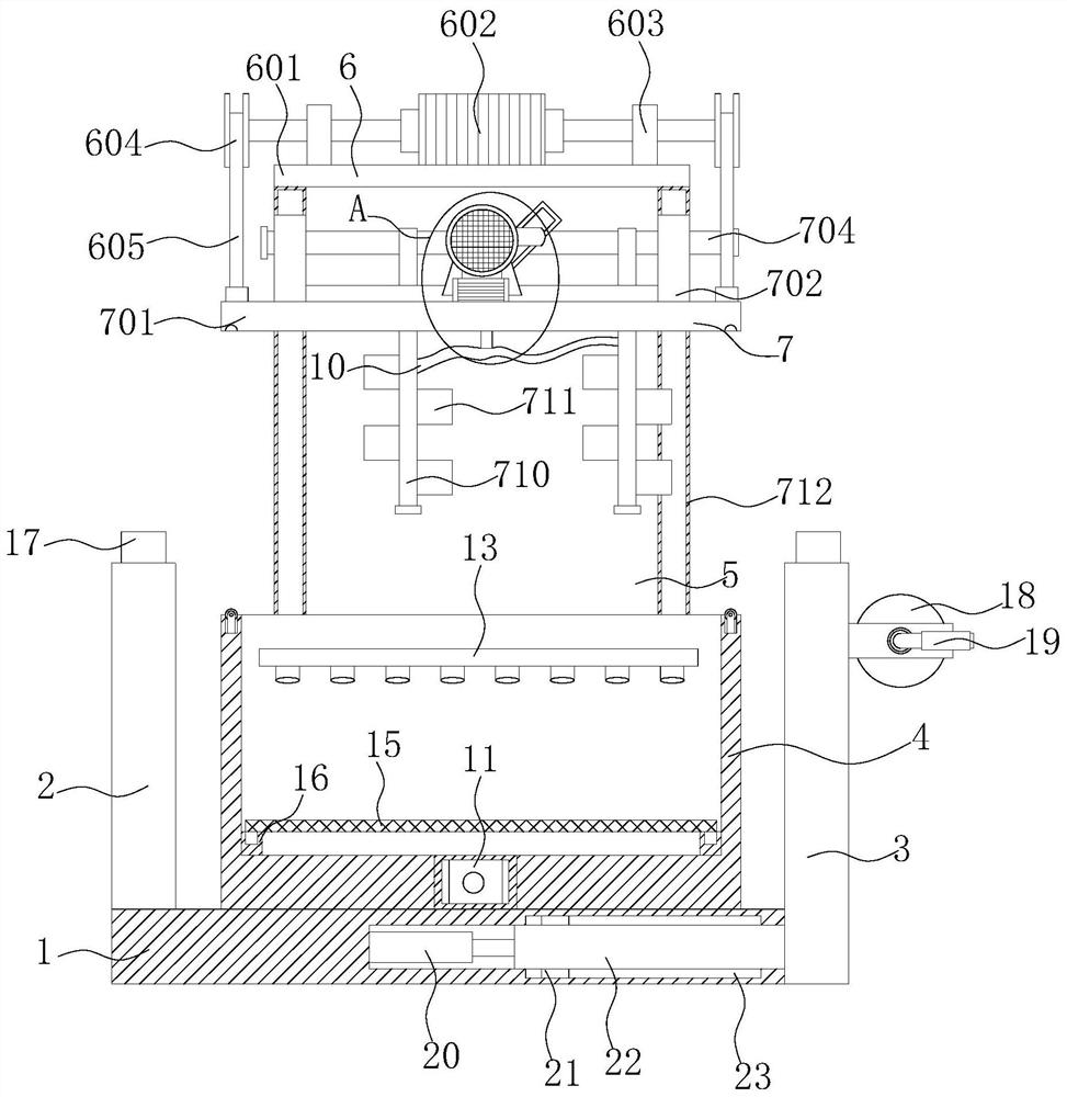 Spray-dyeing operation device for production of cashmere yarns