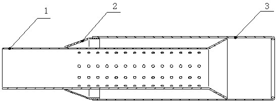 Muffling tail pipe with decorative pipe