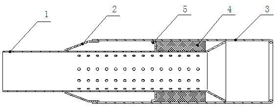 Muffling tail pipe with decorative pipe