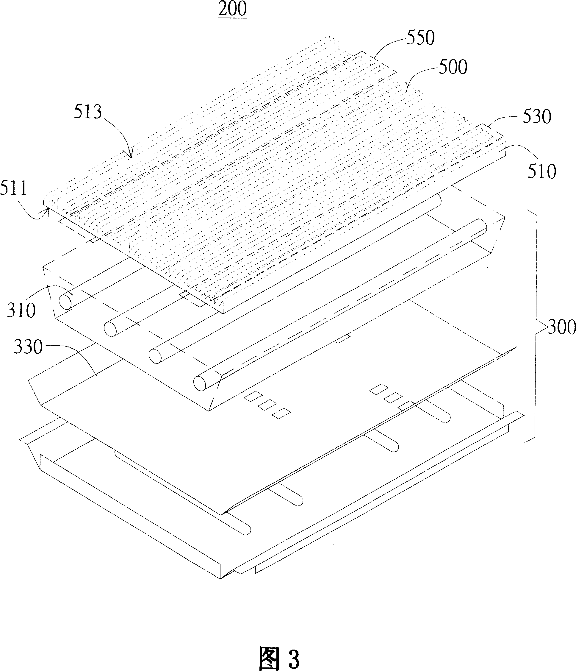 Backlight module and diffusion board structure used thereby