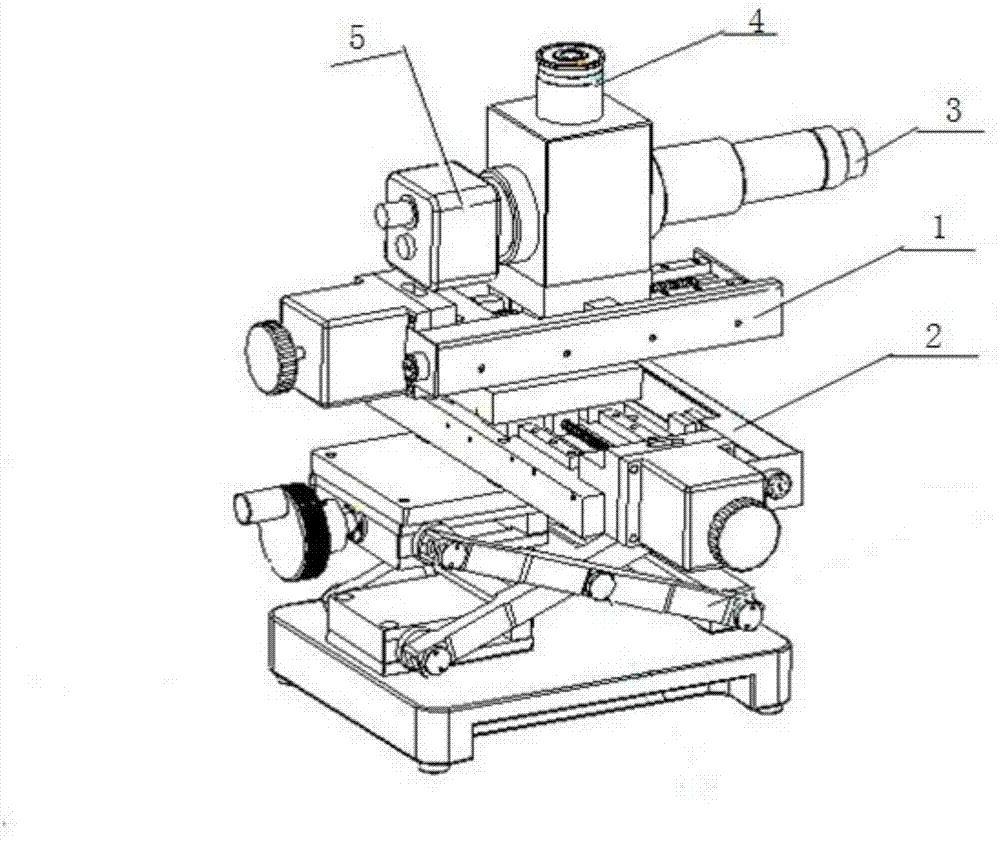 Assembly and adjustment method of double-view-field axial zoom optical system