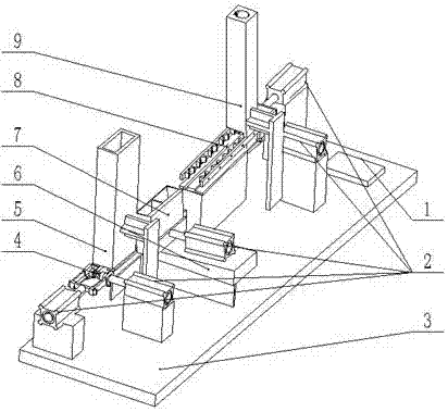 Automatic propelling device for medical slice preparation clamp