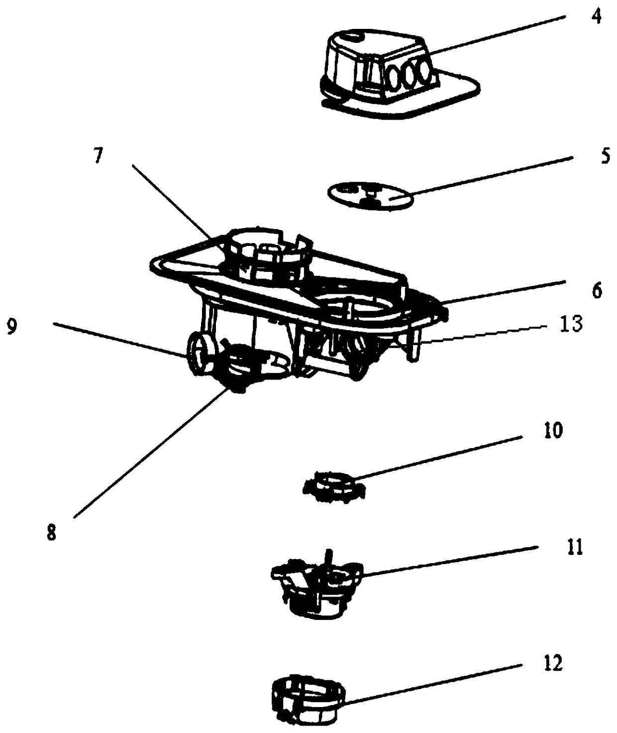 Water dividing valve assembly and layered dishwasher with same