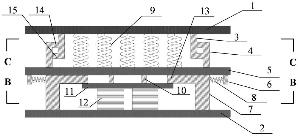 A three-dimensional shock-isolation bearing