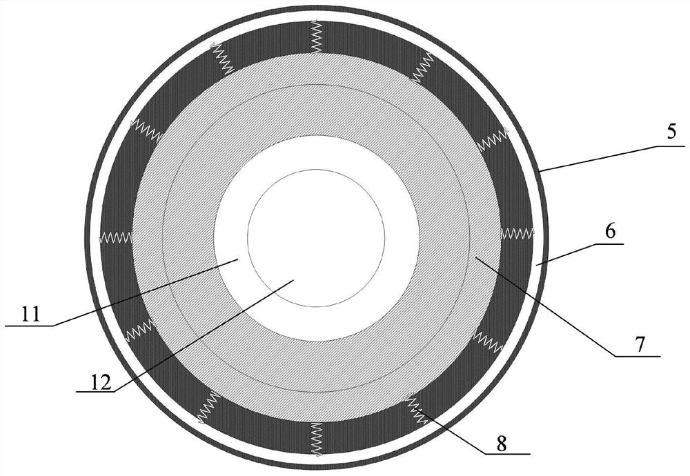 A three-dimensional shock-isolation bearing