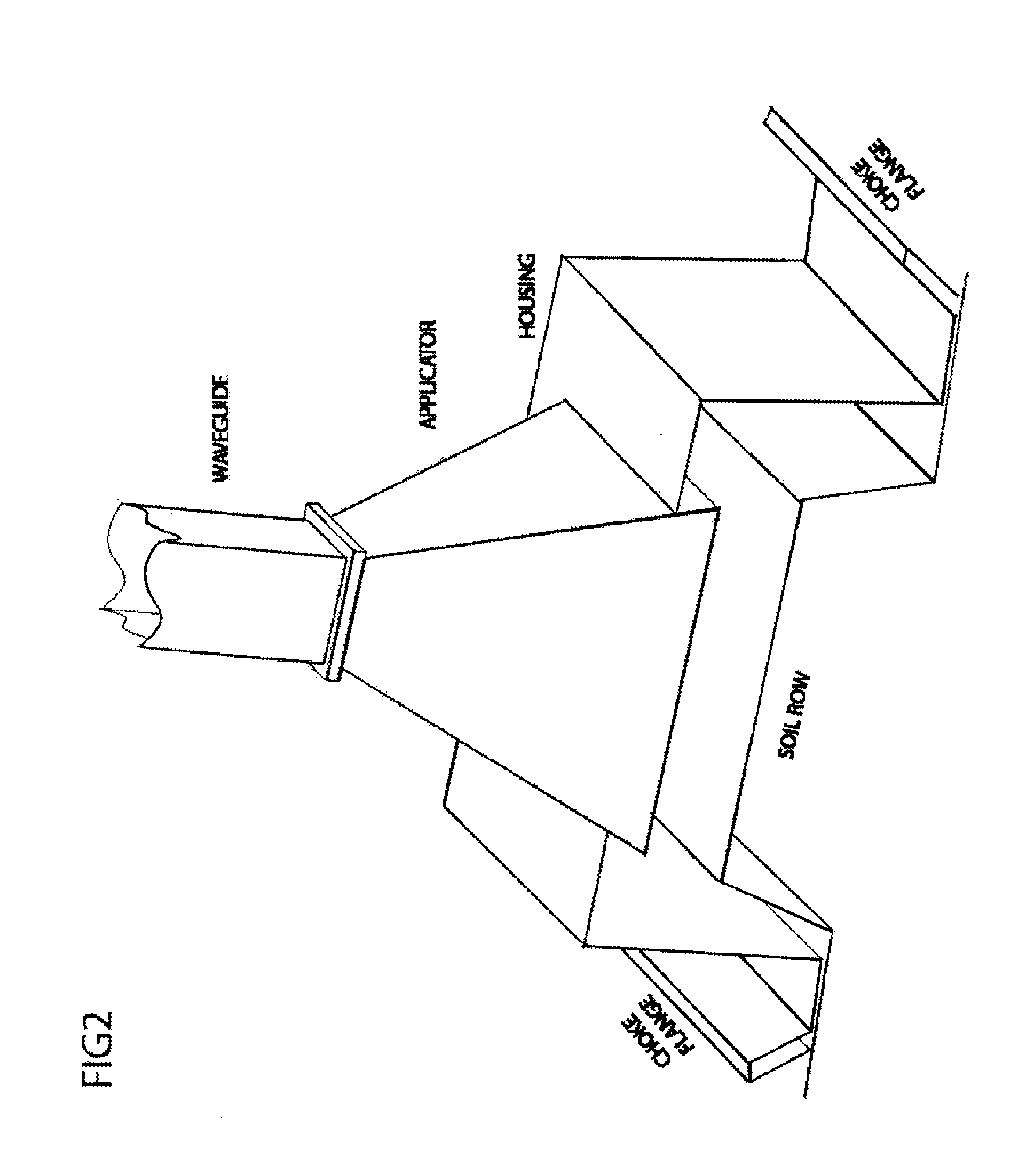 Microwave system and method for controlling the sterilization and infestation of crop soils