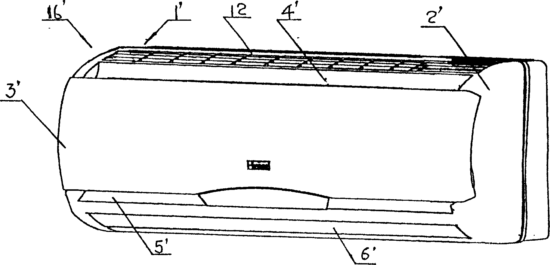 Front plate decorative board structure of indoor unit of air conditioner