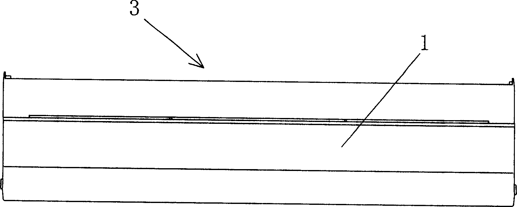 Front plate decorative board structure of indoor unit of air conditioner