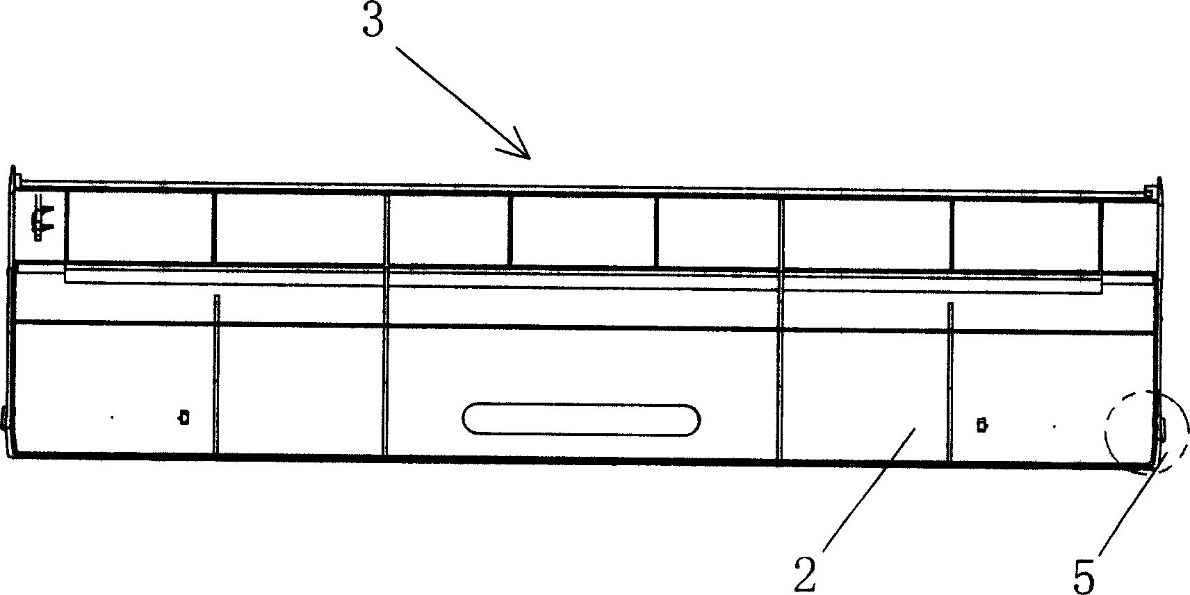 Front plate decorative board structure of indoor unit of air conditioner