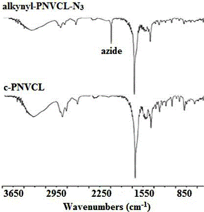 Cyclopoly(N-vinylcaprolactam) as well as preparation method and application thereof