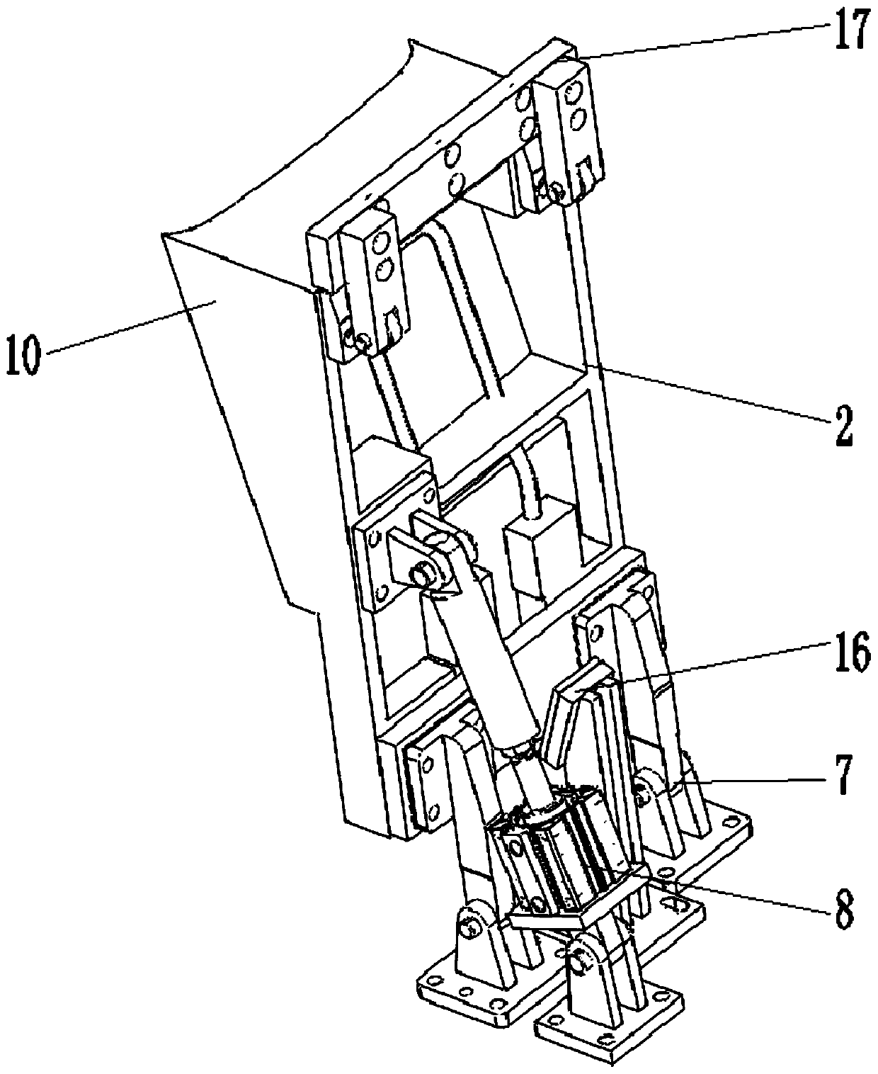 Full-automatic ice maker shell foaming clamp