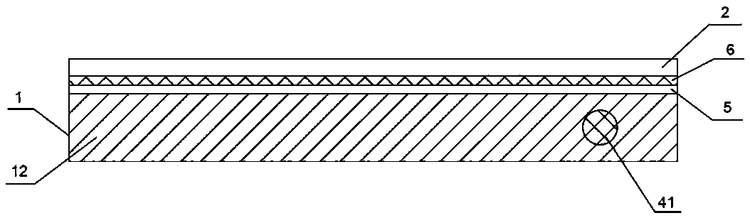 Damp-proof type bamboo and wood floor structure