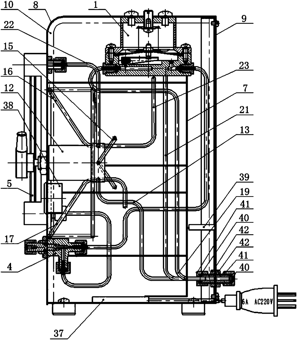 A dual-capacity gas differential pressure injection-suction balanced mixed-flow quantitative sampling device