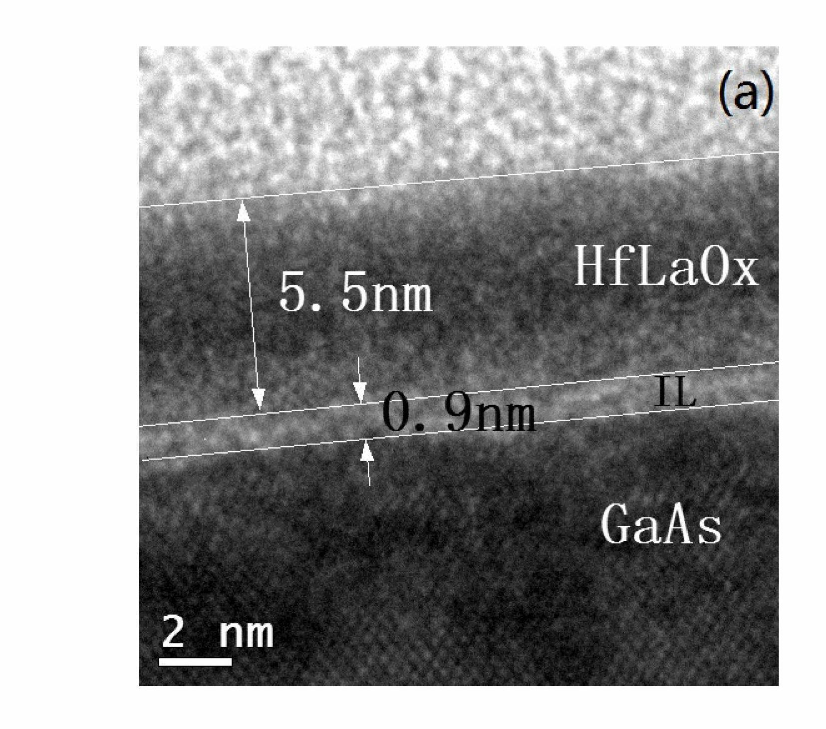 Method for preparing Hf-based high-K gate dielectric film on GaAs substrate