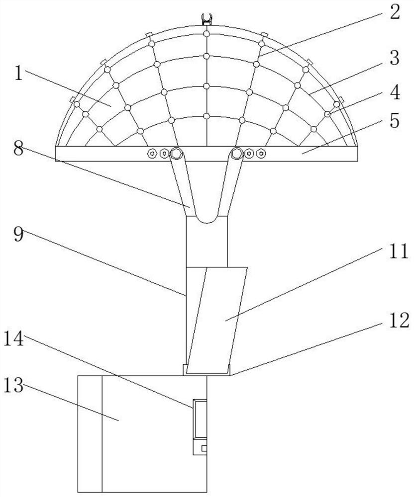 Stimulation point positioning device for dyskinesia after transcranial magnetic treatment of stroke