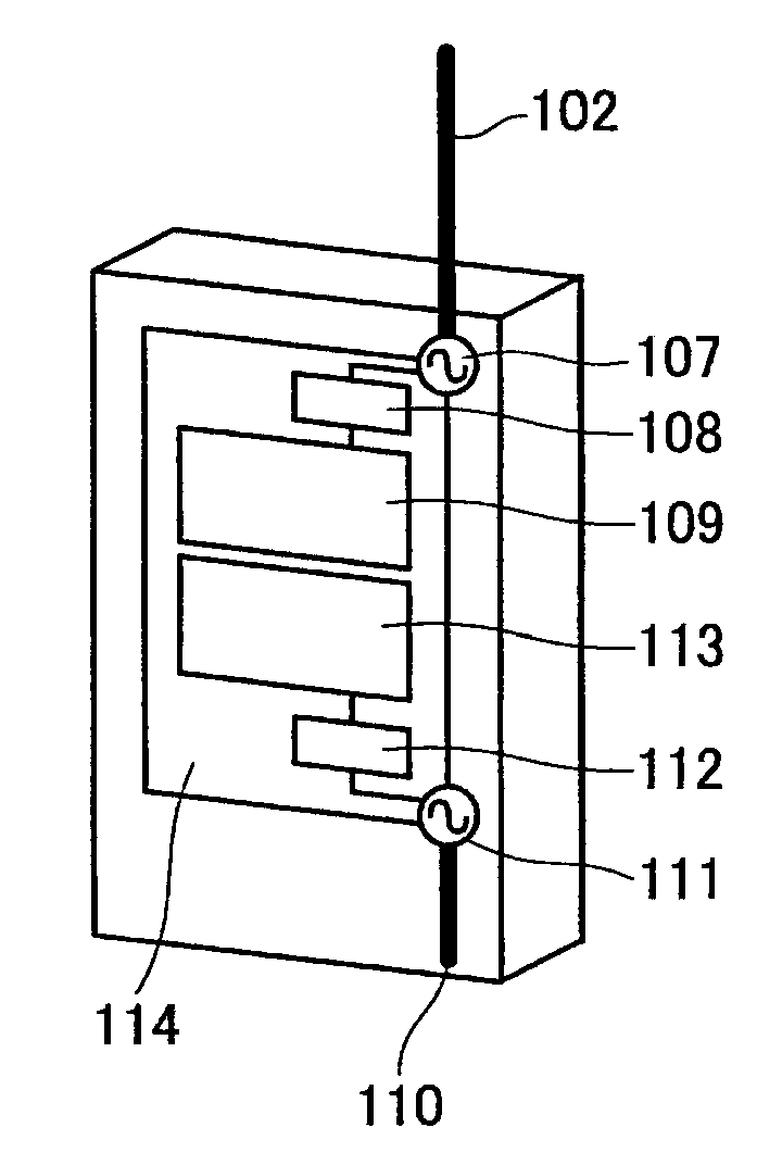 Wireless unit antenna apparatus and mobile wireless unit