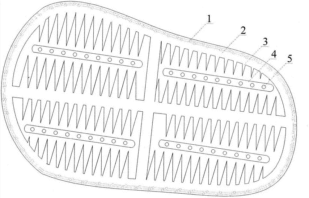 Contaminated soil organized seepage in situ forced purification method