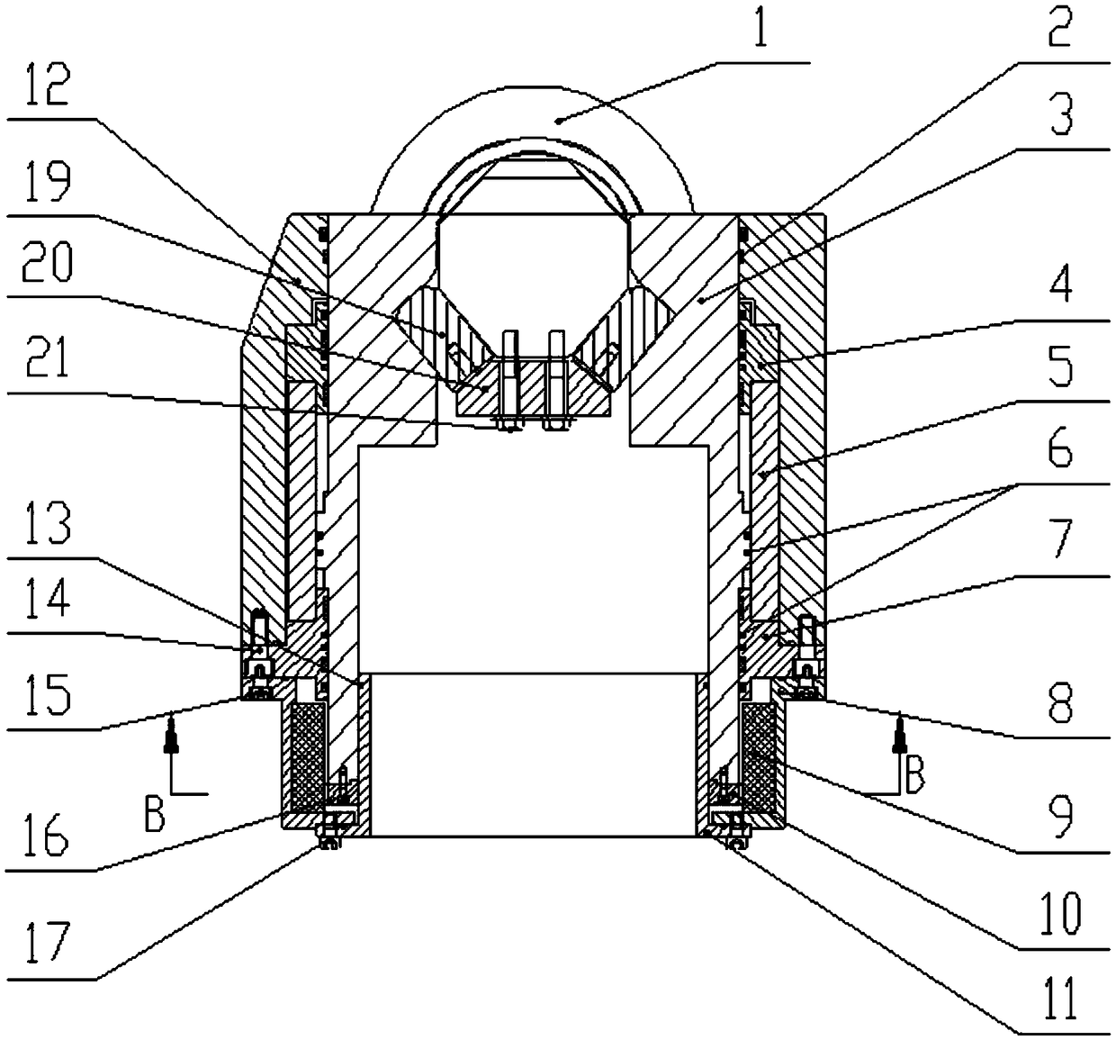 Tunneling machine and overbreak knife thereof