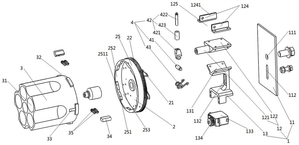 Triggering mechanism of grenade launcher