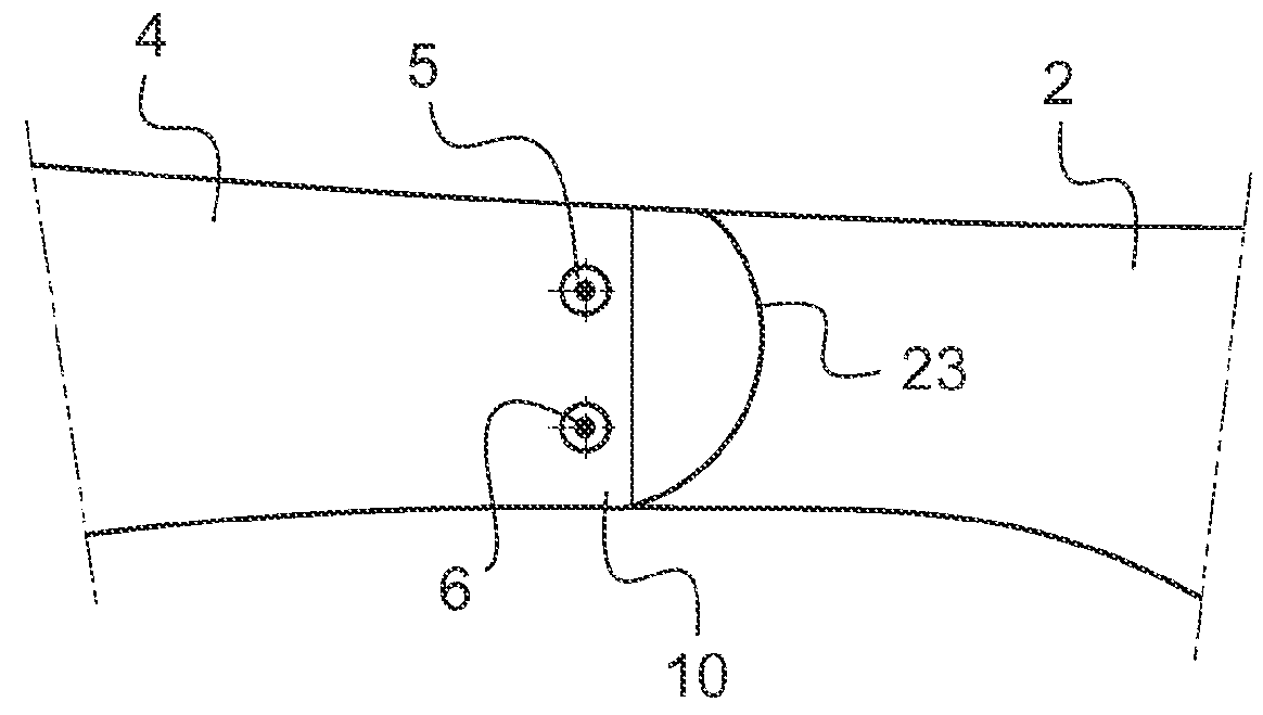 Aerodynamic blade attachment for a bearingless rotor of a helicopter