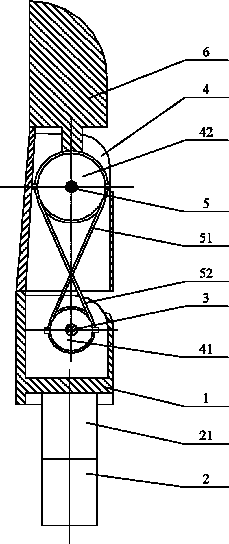 Bevel gear flexible piece compound grabbing robot fingers device