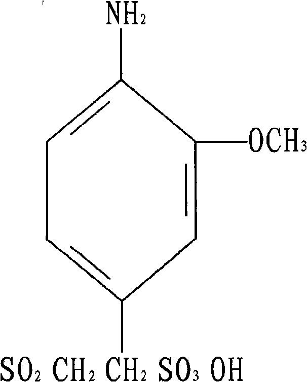 O-methoxy-beta-sulfuric ester ethyl sulfonyl aniline and preparation method thereof