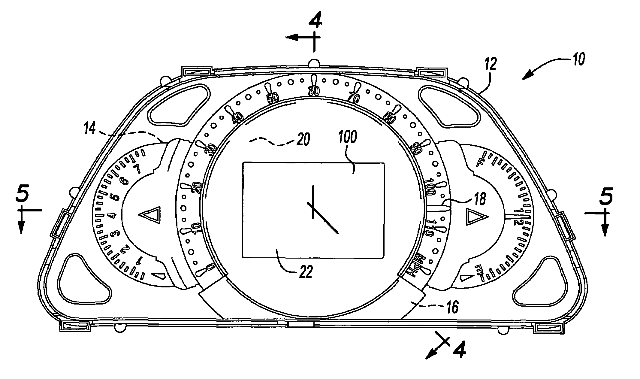 Vehicle gauge with embedded driver information