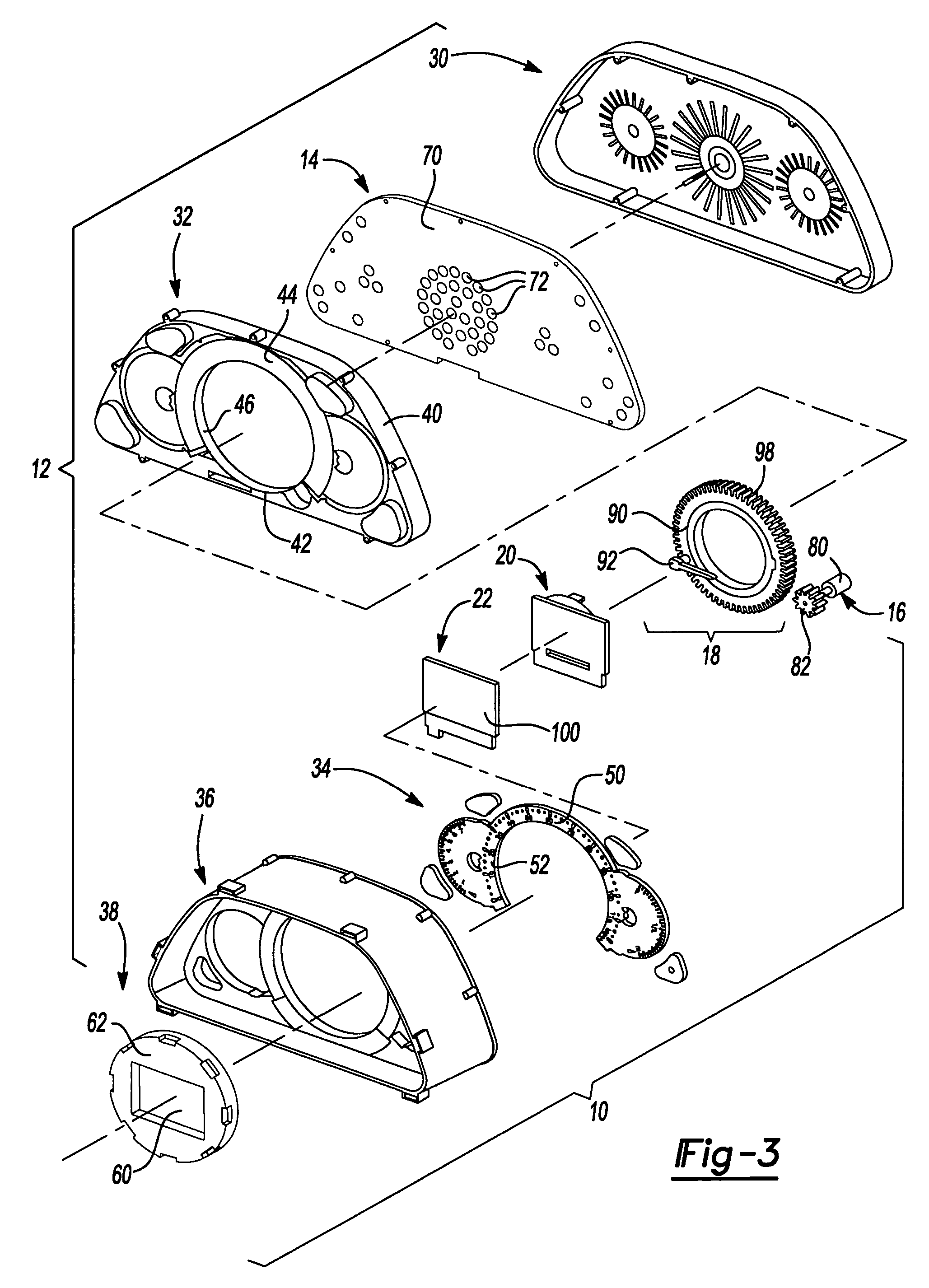 Vehicle gauge with embedded driver information