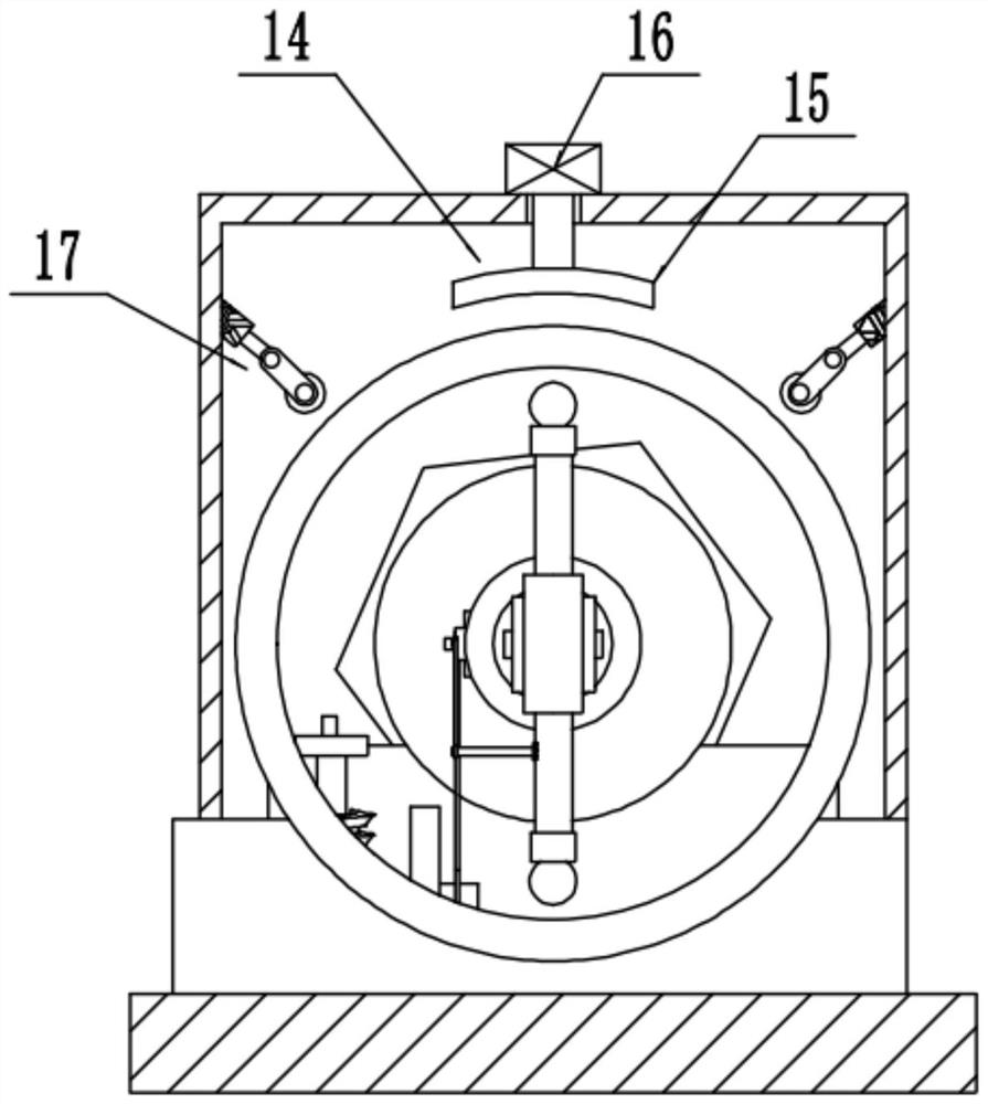 Self-pressing type grinding device for brake disc machining