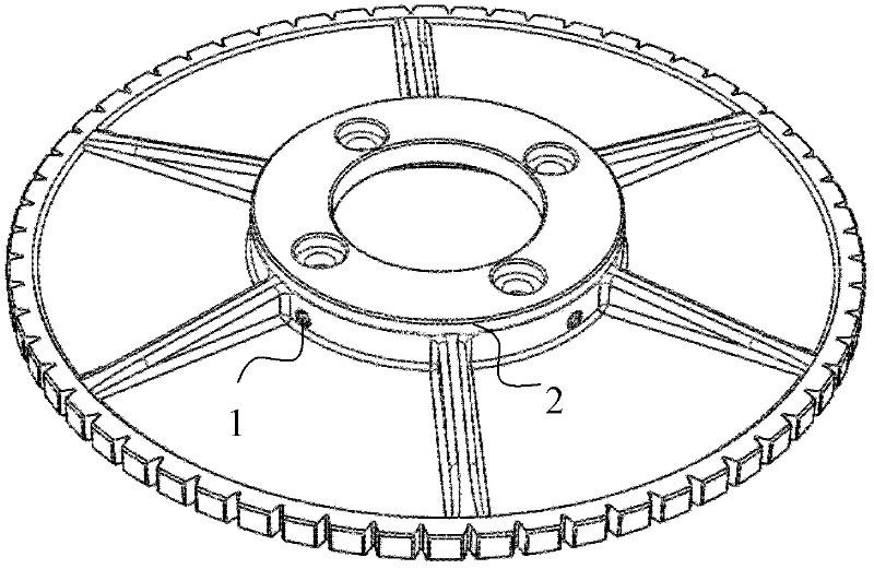 Radially adjustable indexing disc and adjusting method for same