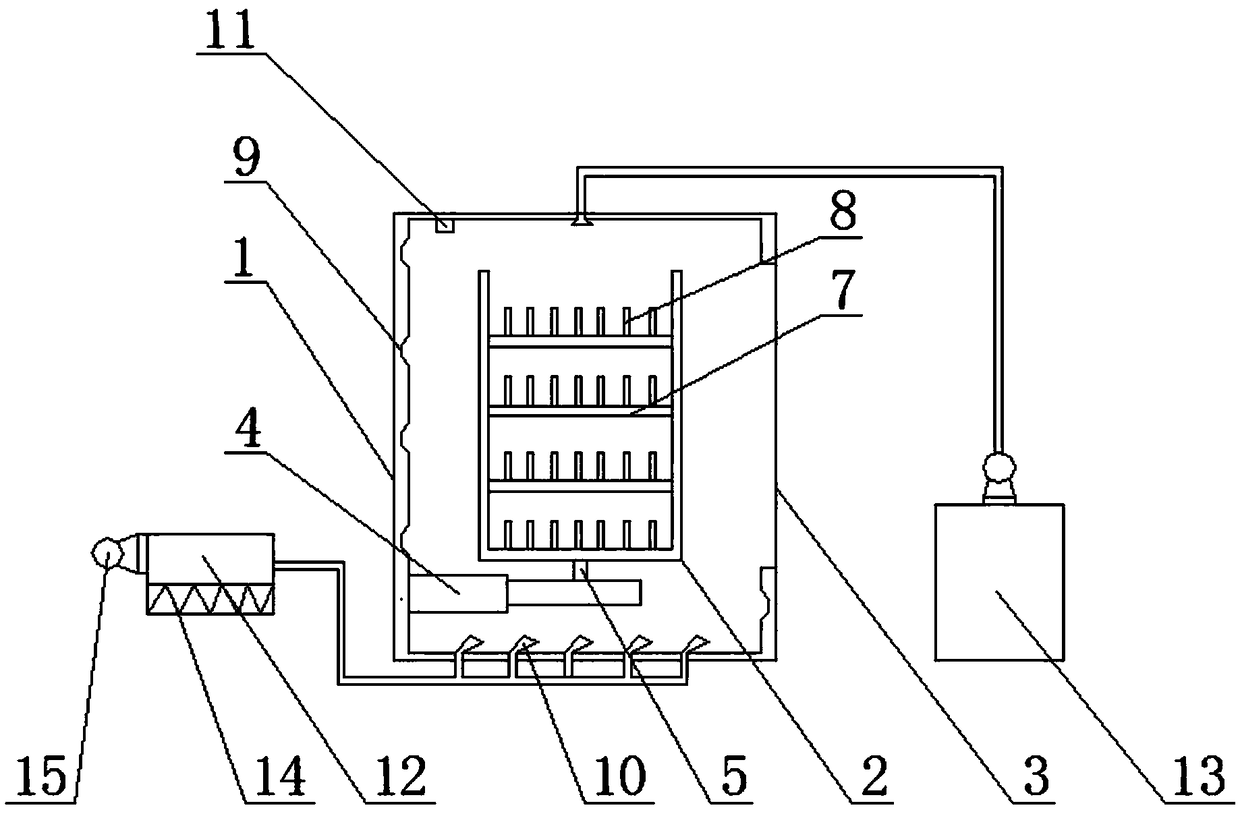 Decorative wood board paint drying device