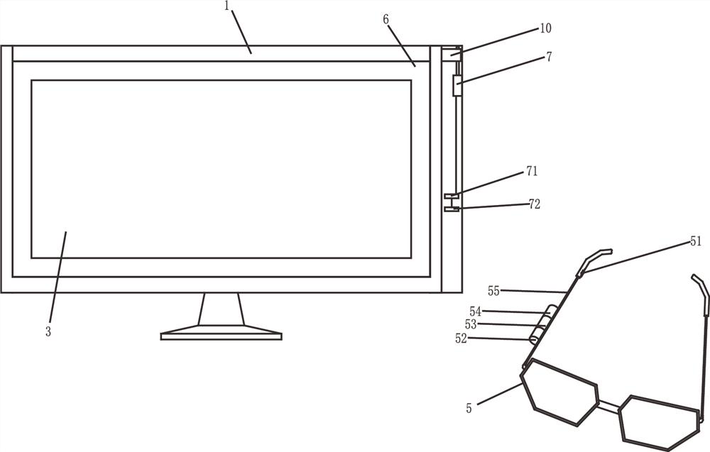 Display having elastic polarizing film