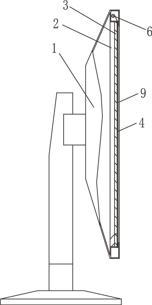 Display having elastic polarizing film