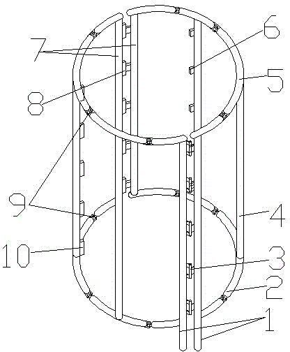 Adjustable opening/closing reinforcing device of copper cable reeling disc