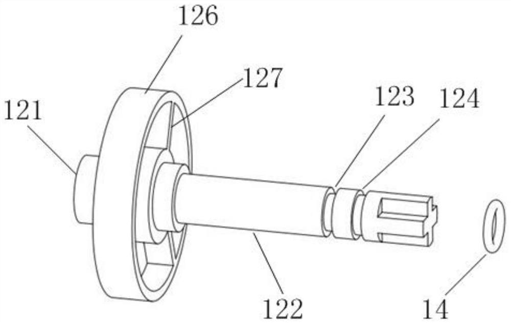 An intelligent toilet low water tank motor and steel wire connection waterproof structure and intelligent toilet