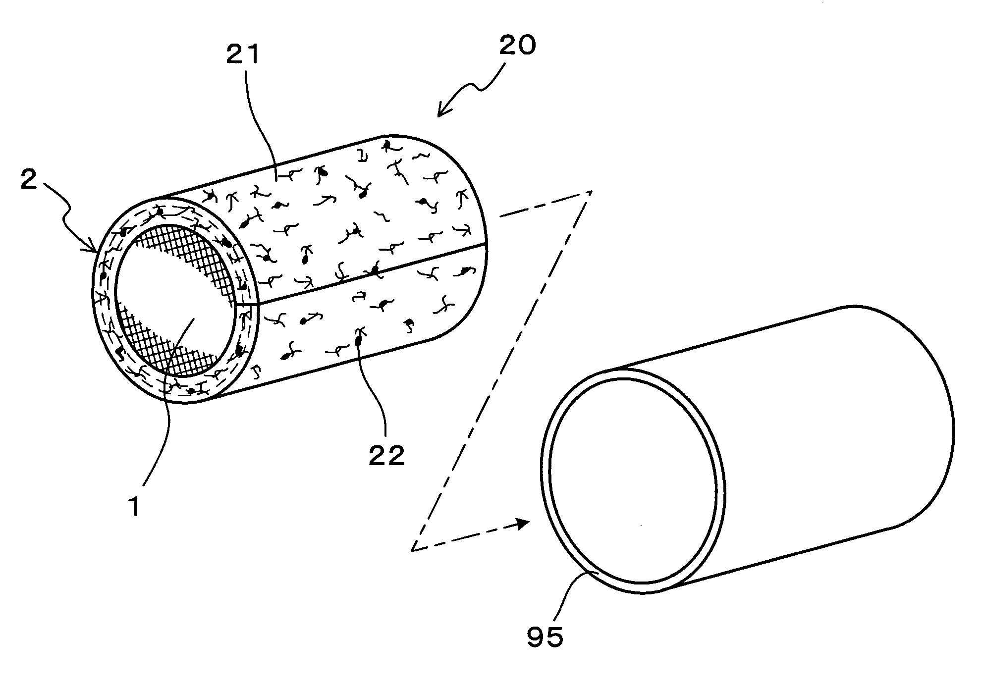 Holding and sealing material and manufacturing method thereof