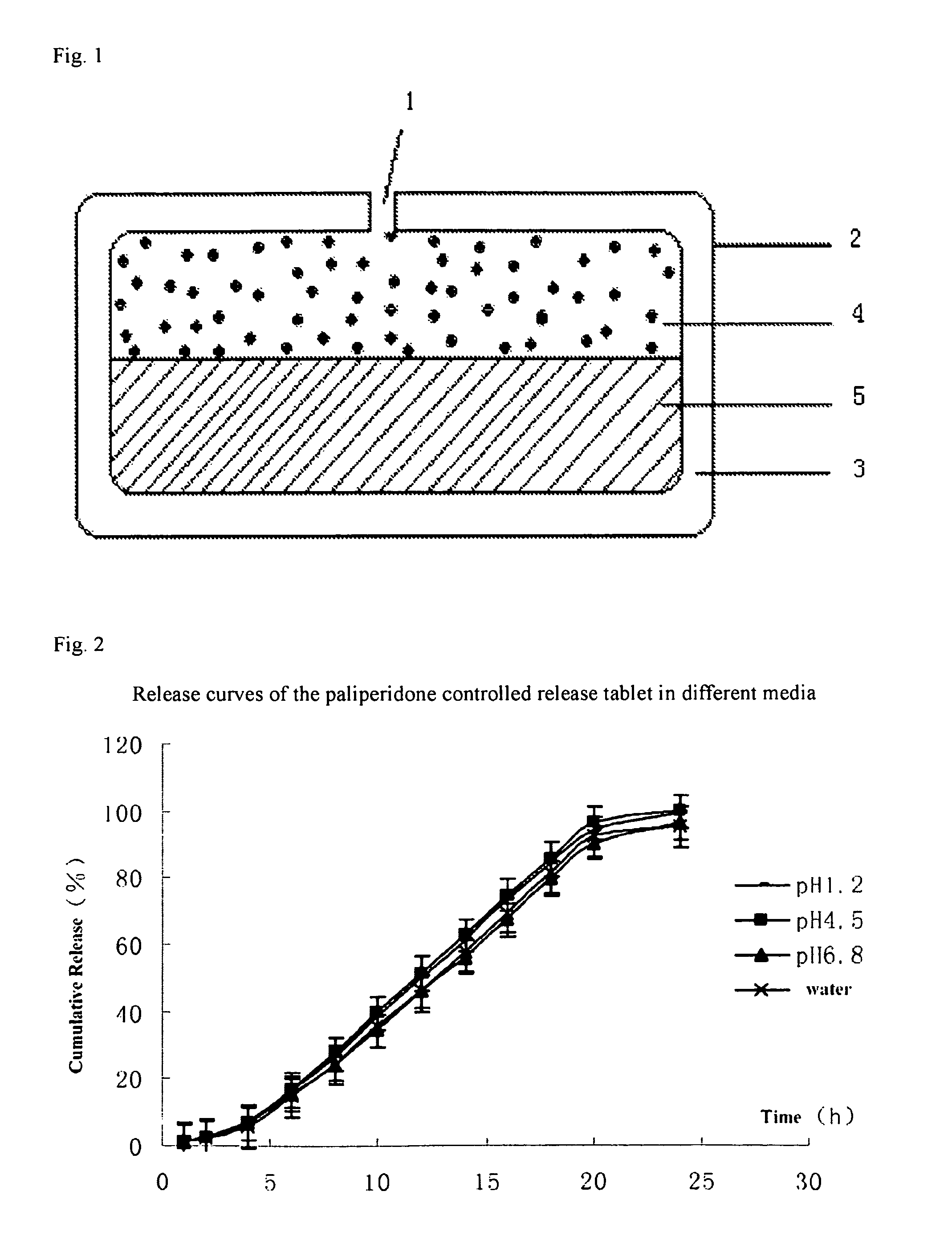 Paliperidone double-layered osmotic pump controlled release tablet and preparation method thereof