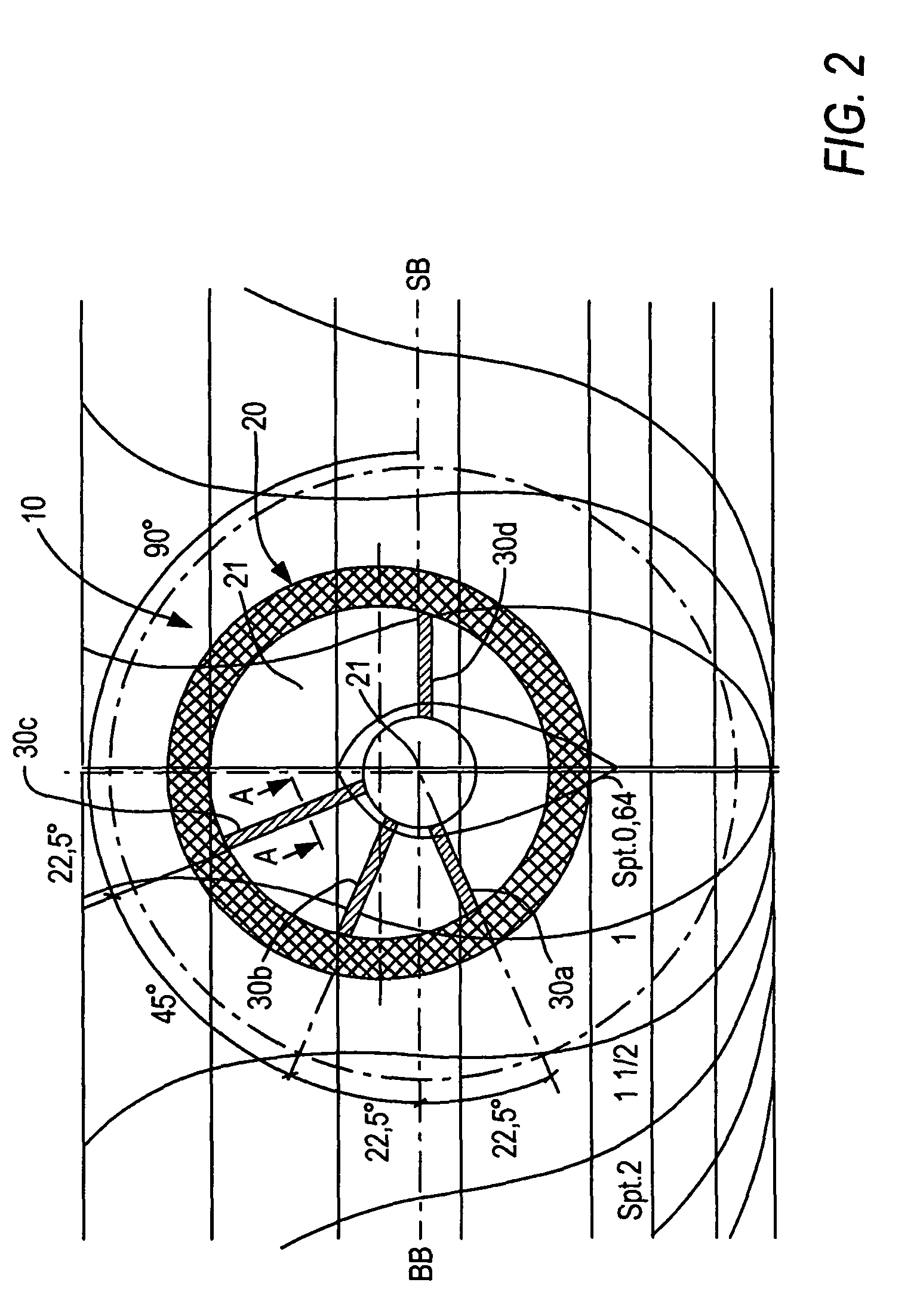 Device for reducing the power demand for the propulsion of a ship