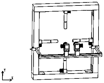 A camera clamping and object supporting device for binocular vision shooting