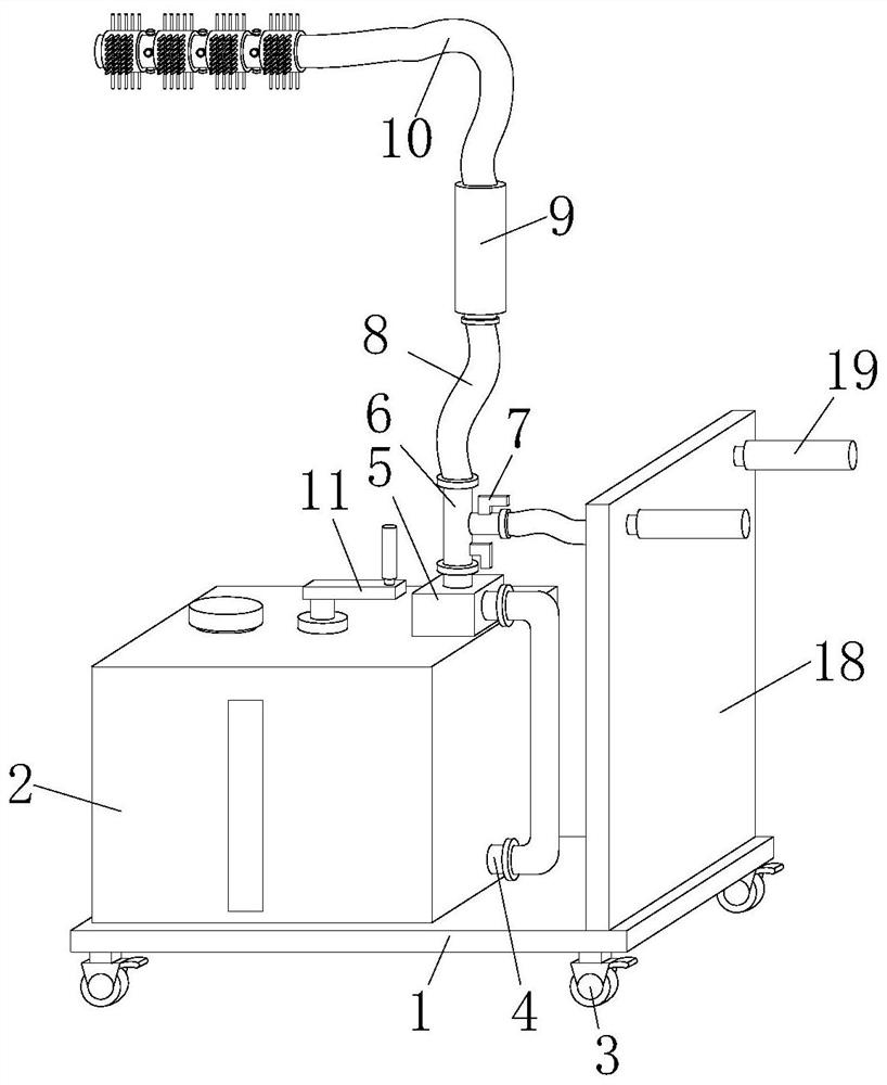 Automobile exhaust pipe cleaning device