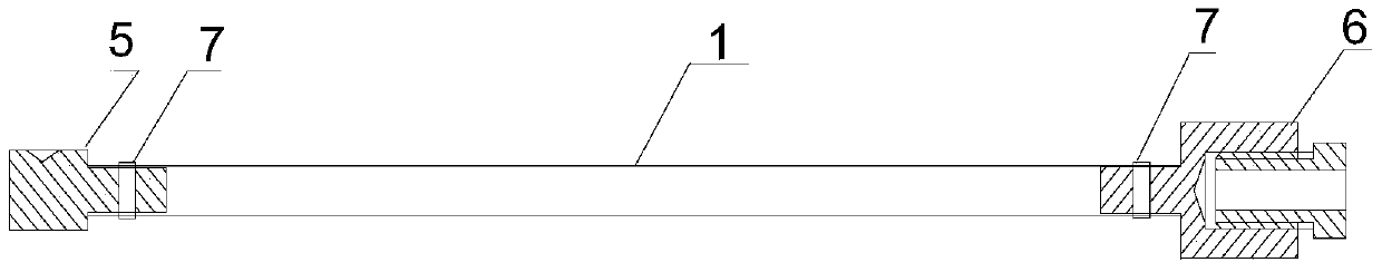 Vortex-parametric coupled vibration test device for marine riser with uniform inclination angle