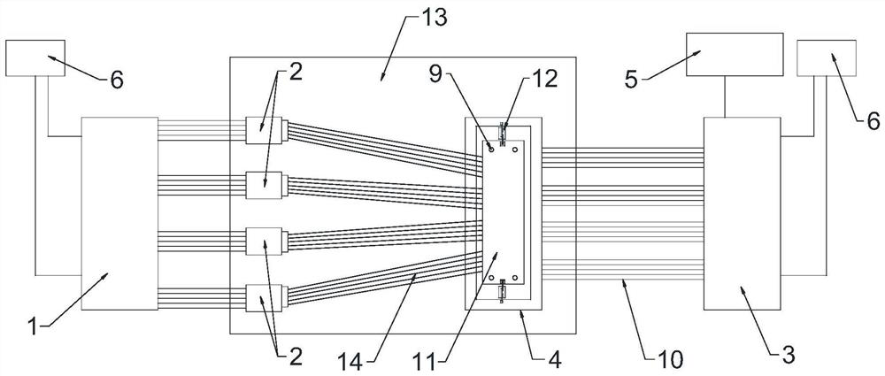 Circuit board flat cable detection device and detection method