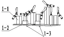 Flexible welding production line for side wall plate of automobile