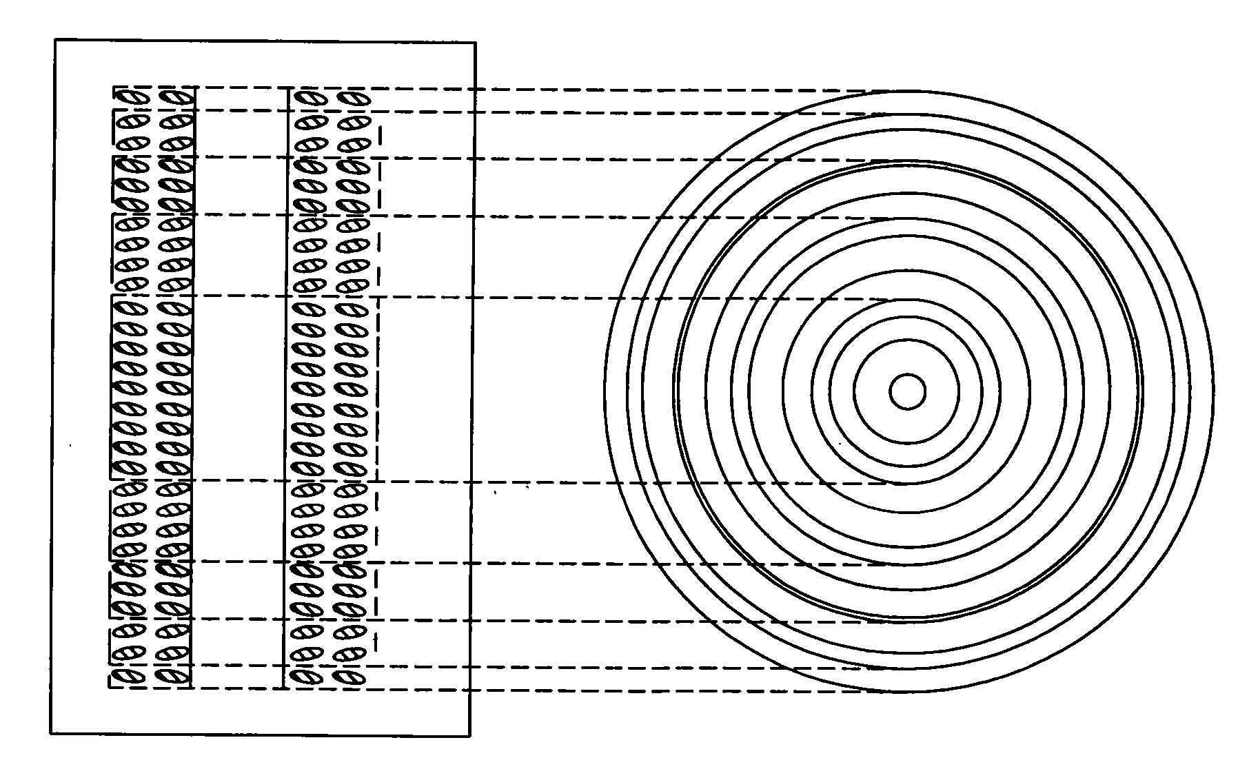 Zoom liquid crystal lens