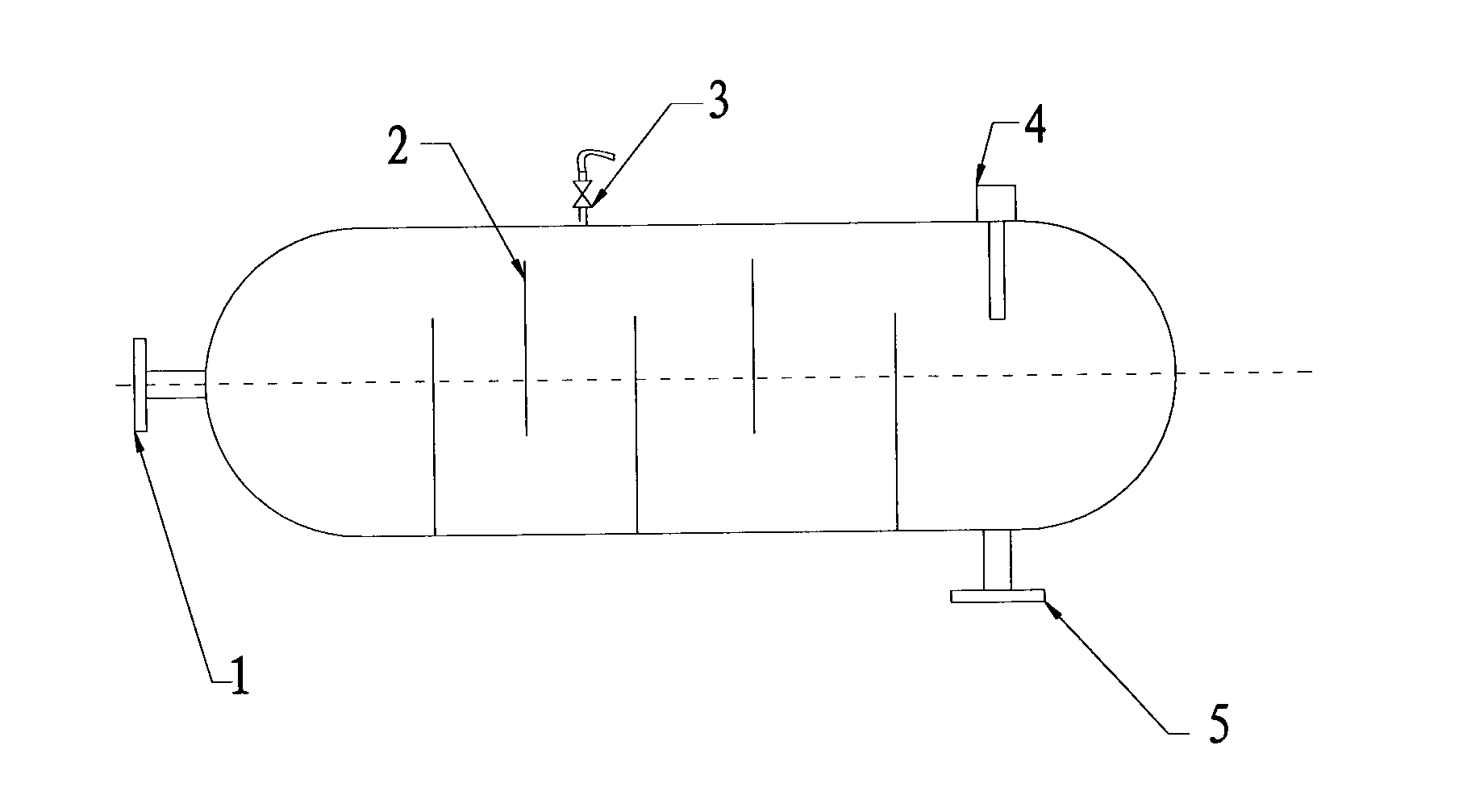 Gas-liquid equilibrium dissolved air vessel